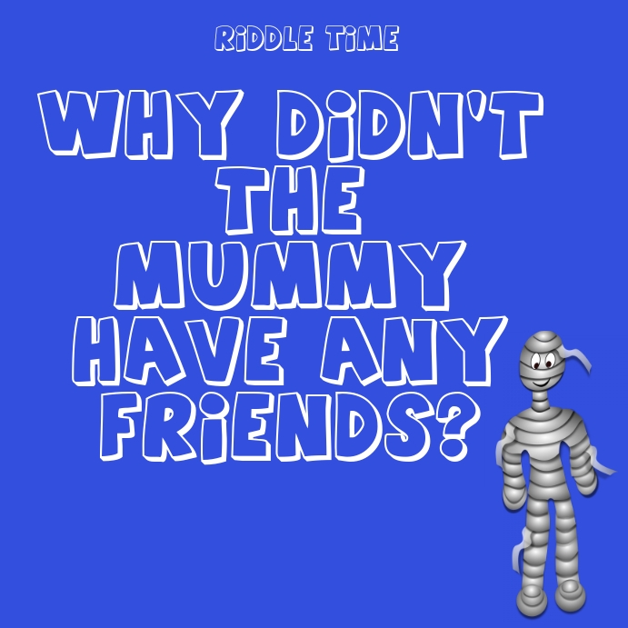 A funny riddles jokes – riddles for fun halloween riddles Template | PosterMyWall