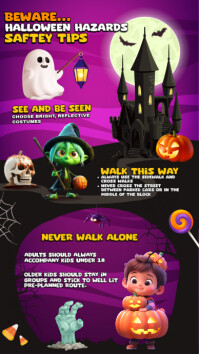 halloween safety rules Instagram Story template