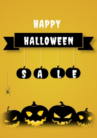 Halloween Sale A3 template