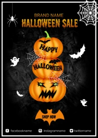 Halloween Sale a6 template