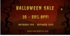 Braun Halloween Sale Facebook Ad Template