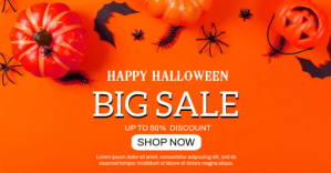 Halloween Sale Ads Изображение, которым поделились на Facebook template