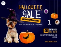 Halloween Sale Banner Volante (Carta US) template