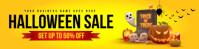 Halloween sale banner template
