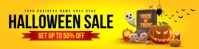 Halloween sale banner Spanduk 2' × 8' template