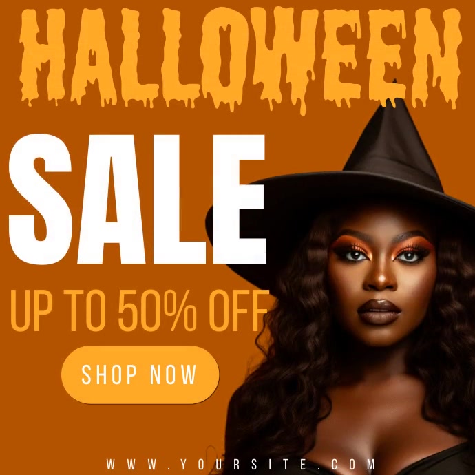 Halloween Sale boutique flyer Template PosterMyWall