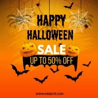 Halloween SALE Square (1:1) template