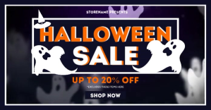 Halloween Sale Obraz udostępniany na Facebooku template