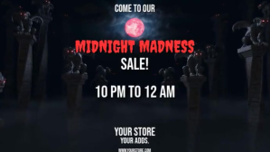 Sort HALLOWEEN SALE Digitalt display Template