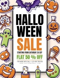Halloween Sale Flyer (format US Letter) template