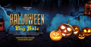 Halloween Sale Facebook Ad template