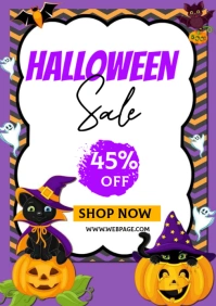 Halloween sale A1 template