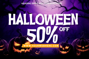 Halloween Sale Etiqueta template