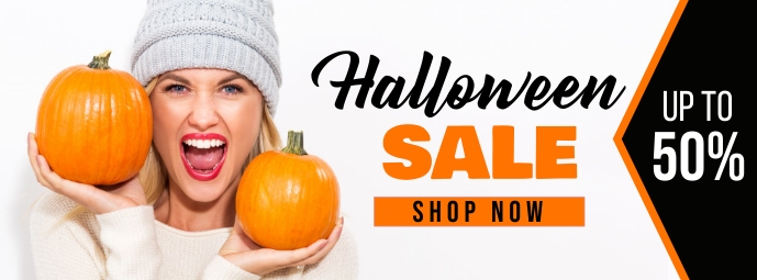 Halloween Sale Facebook Cover template