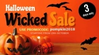 Halloween Sale Facebook Cover Video template