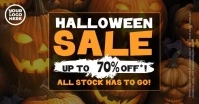 Halloween sale facebook shared image video template