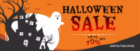 Halloween Sale Flyer Template รูปปกบน Facebook