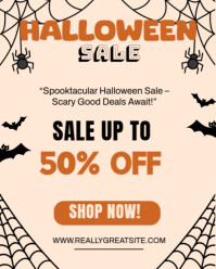 Hvid Halloween Sale Promotion Instagram Portrait Template