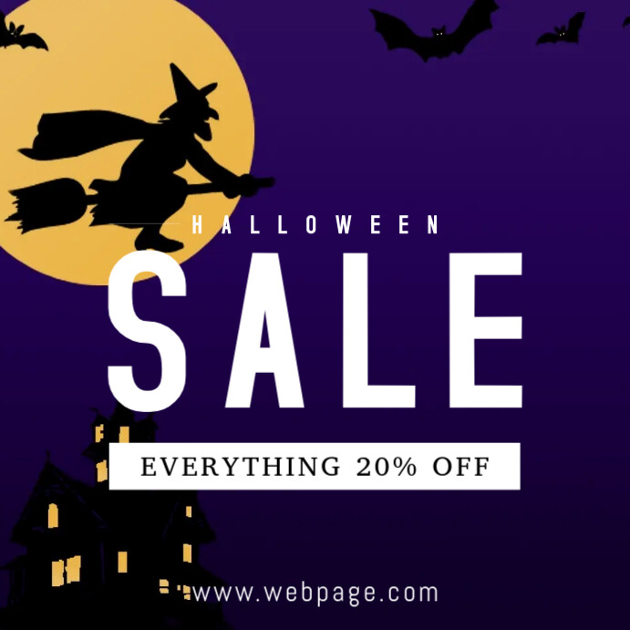 Halloween Sale Instagram Post Template Postermywall