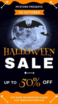 Halloween Sale Instagram story template