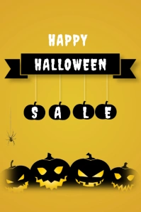 Halloween Sale Pinterest template