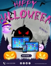 Halloween Sale Poster Flyer (US Letter) template