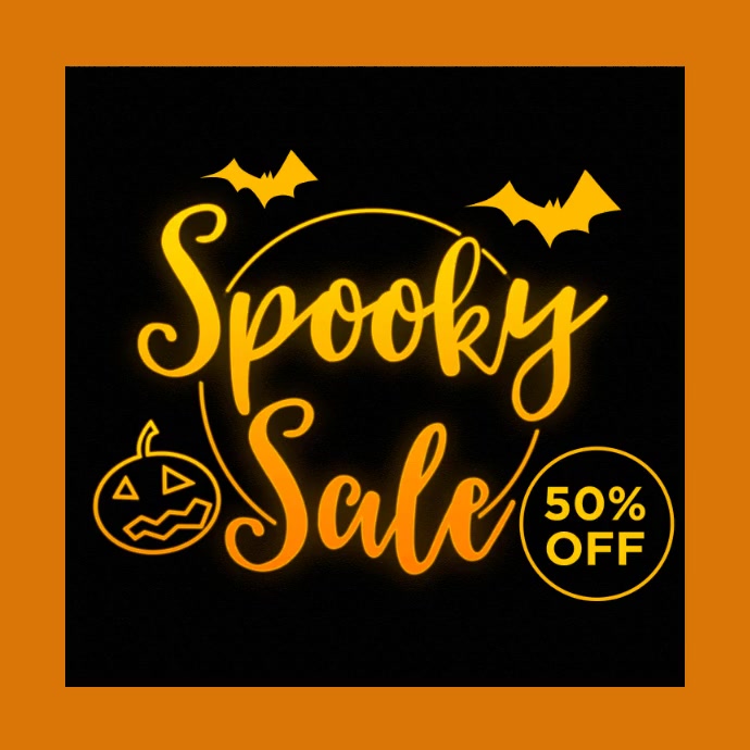 Halloween sale template PosterMyWall