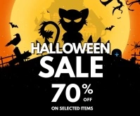 Halloween Sale Template Malaking Rektangle