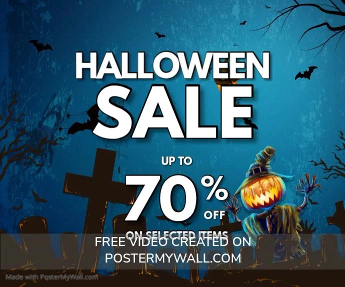 Halloween Sale Template PosterMyWall