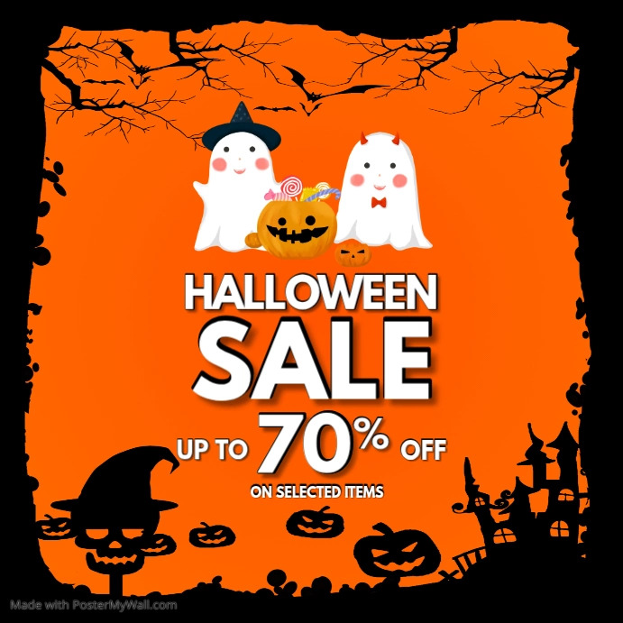 Halloween Sale Template PosterMyWall