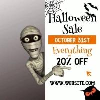 Free Halloween Sale Video Template Square (1:1)