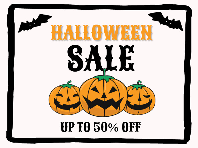 Halloween Sale Yard Sign Template | PosterMyWall