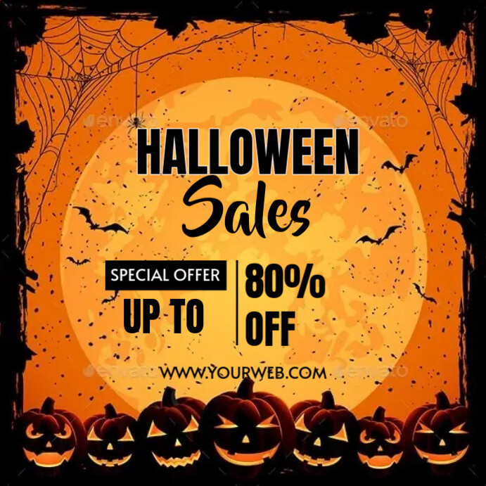 Halloween sales Template PosterMyWall