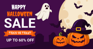 halloween sales Obraz udostępniany na Facebooku template