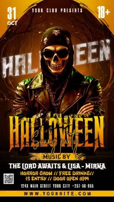 halloween scary event Template | PosterMyWall