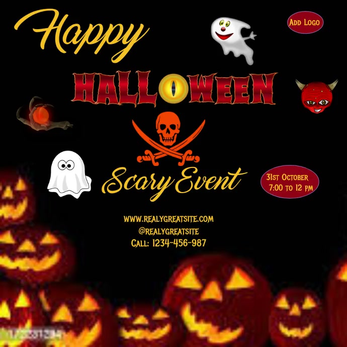 halloween scary event instagram video (1) Template PosterMyWall