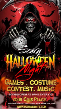 Halloween Scary Night Part Instagram Story Indaba yaku-Instagram template
