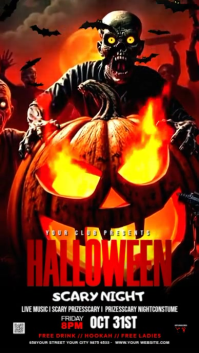 Negro Halloween Event เรื่องราวบน Instagram Template