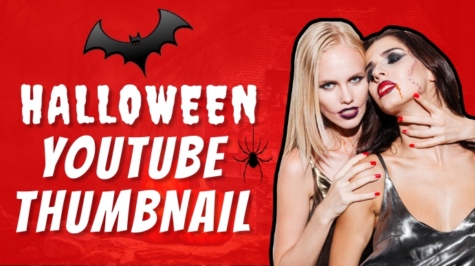 Halloween Scary YouTube Thumbnail Template Fr | PosterMyWall