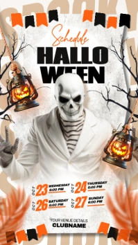 halloween schedule Instagram Story template