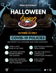 Halloween Shopping Guidelines Flyer 传单(美国信函) template