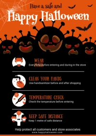 Halloween Shopping Guidelines for Halloween A4 template
