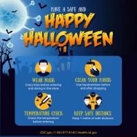 Halloween Shopping Guidelines Social Media Po Instagram-opslag template