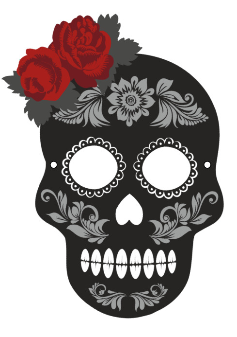 Skeleton Mask Template