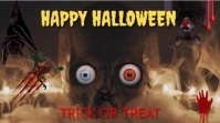 Halloween Skull Template 16:9 Video 4K Digital na Display (16:9)
