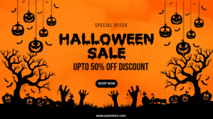 Halloween special offer Ekran reklamowy (16:9) template