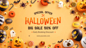 Halloween Special Offer Posters Ekran reklamowy (16:9) template