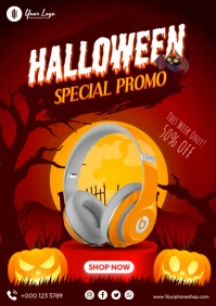 Halloween Special Promo Template A4