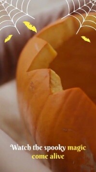 Halloween Spooky Decor Subtitles Reel template