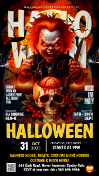 HALLOWEEN SPOOKY PARTY Instagram Story template